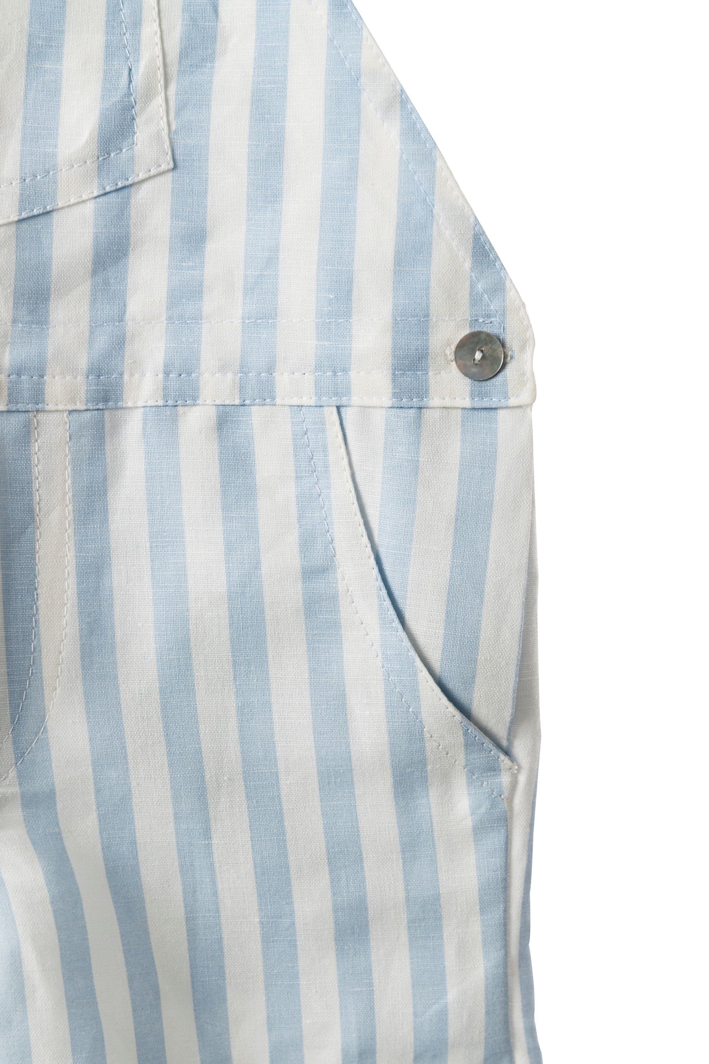 Striped dungarees