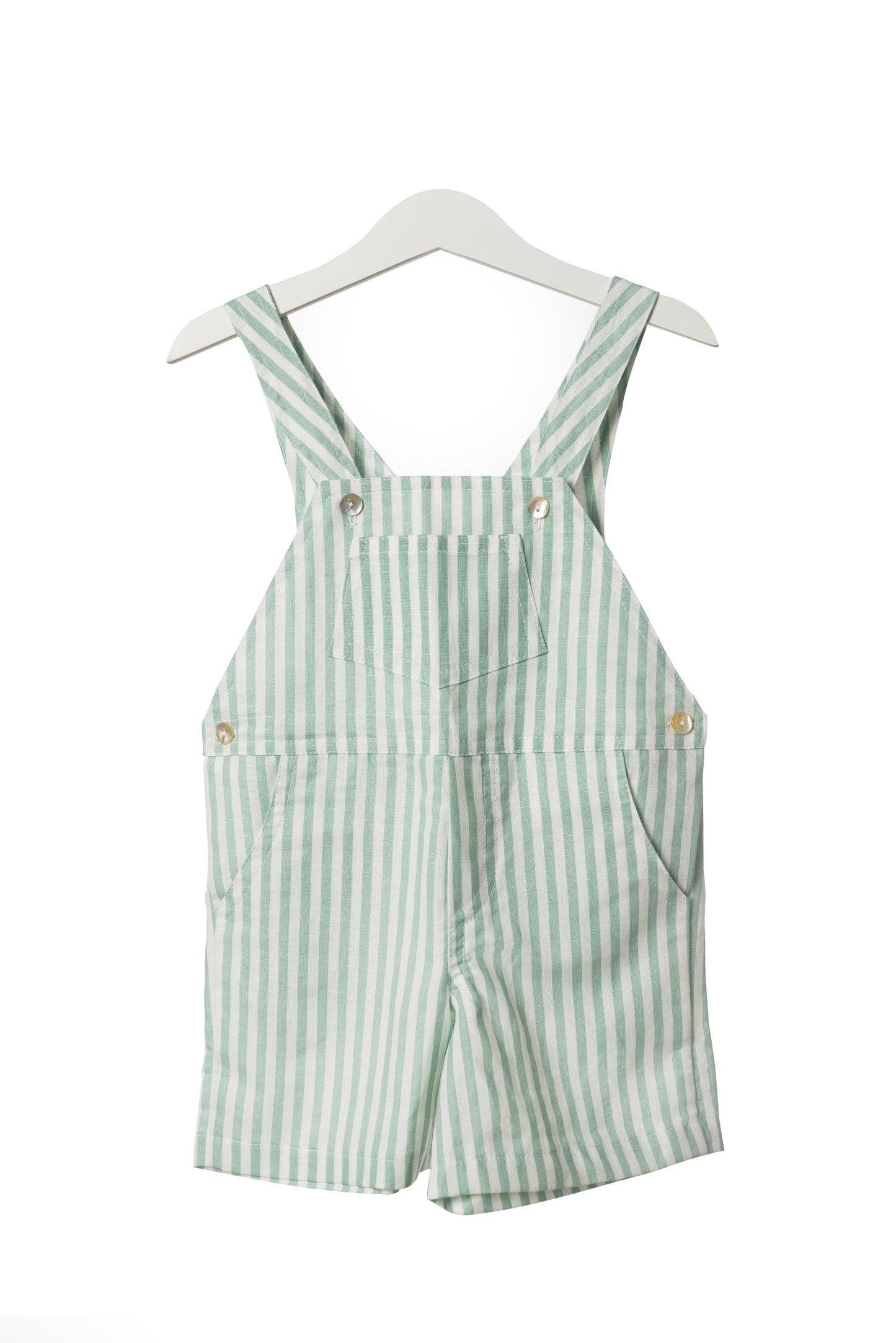 Striped dungarees