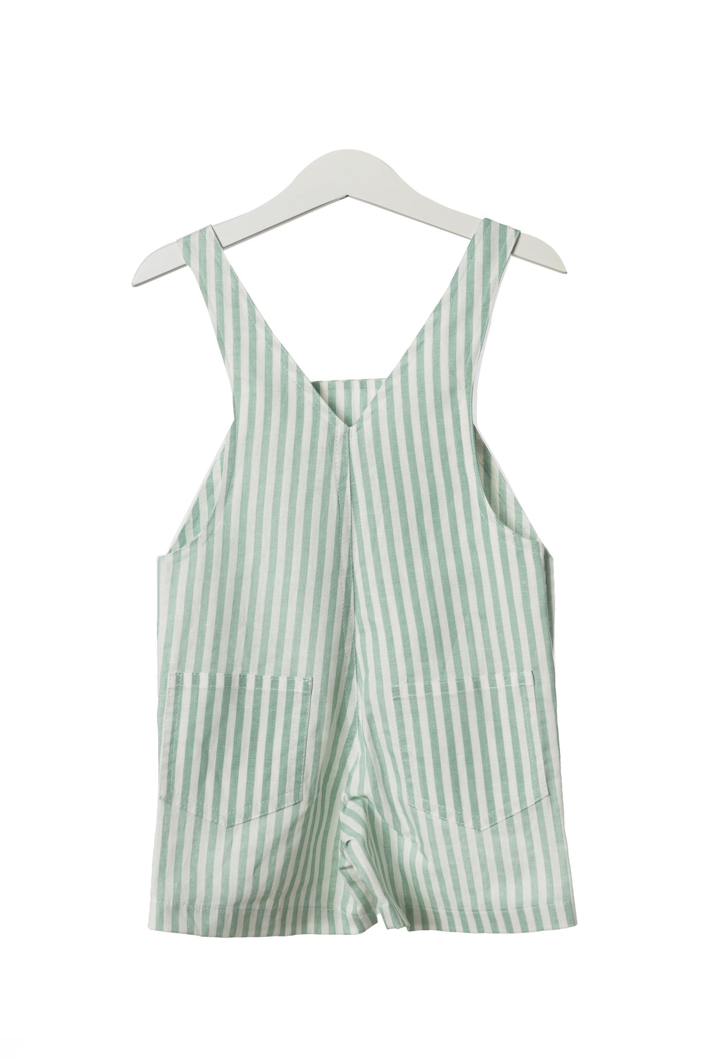 Striped dungarees