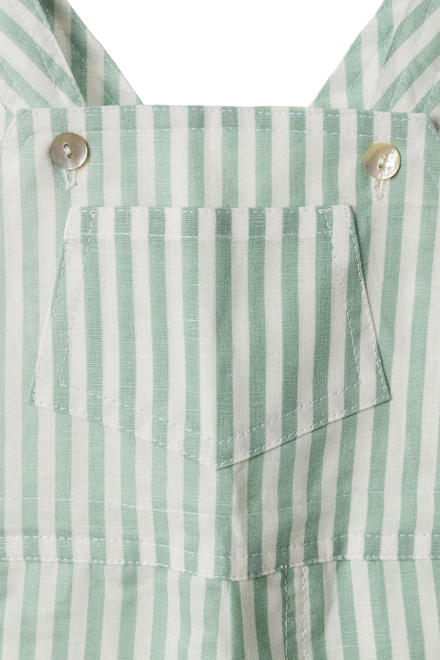 Striped dungarees