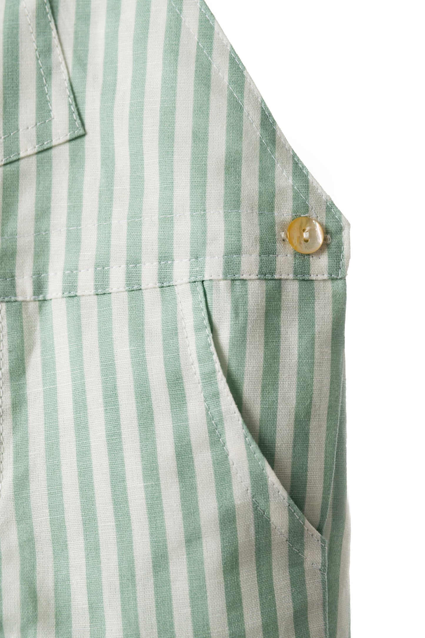 Striped dungarees