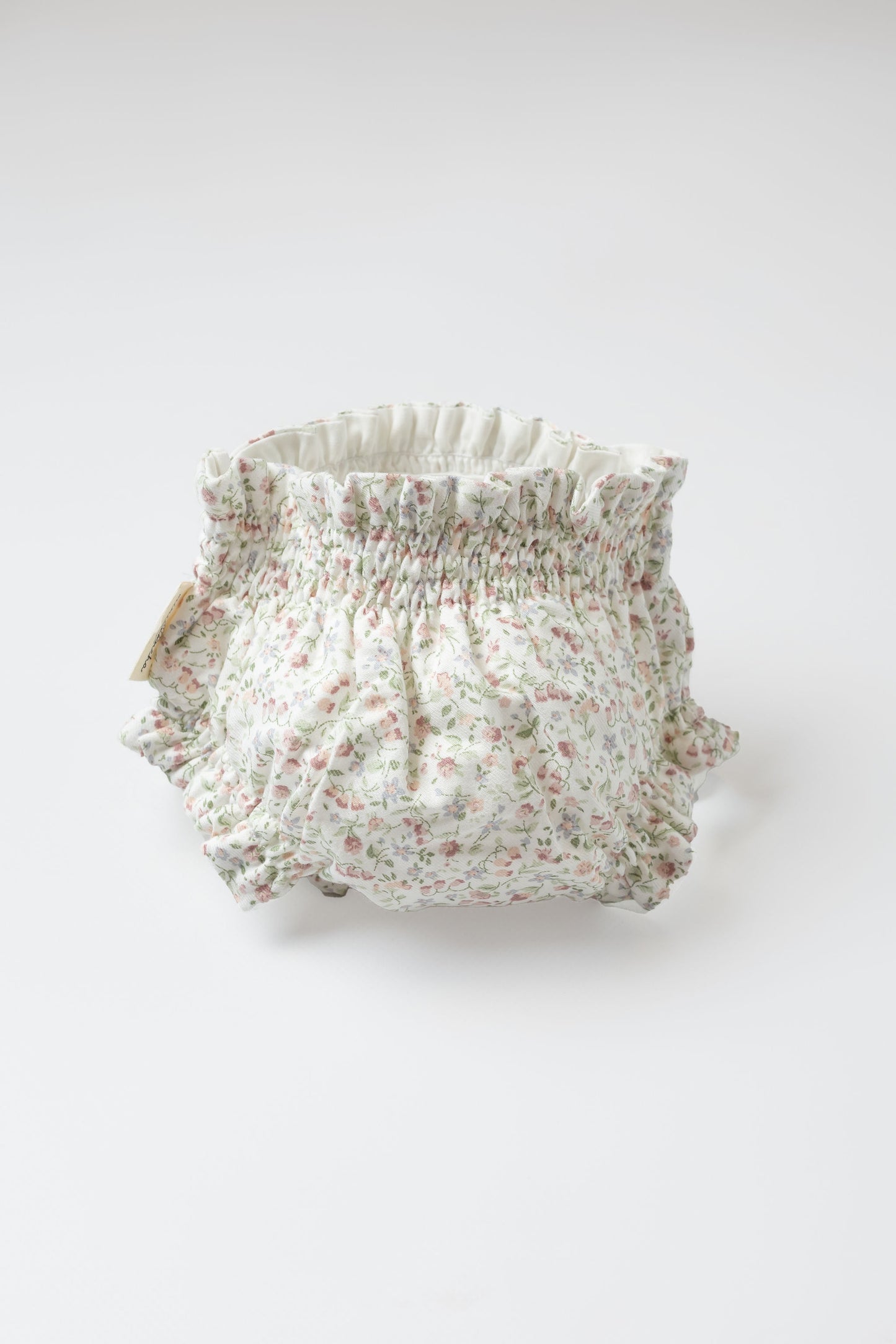 Pink floral diaper cover