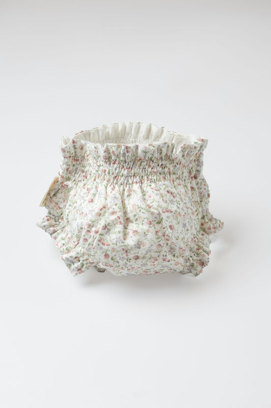 Pink floral diaper cover