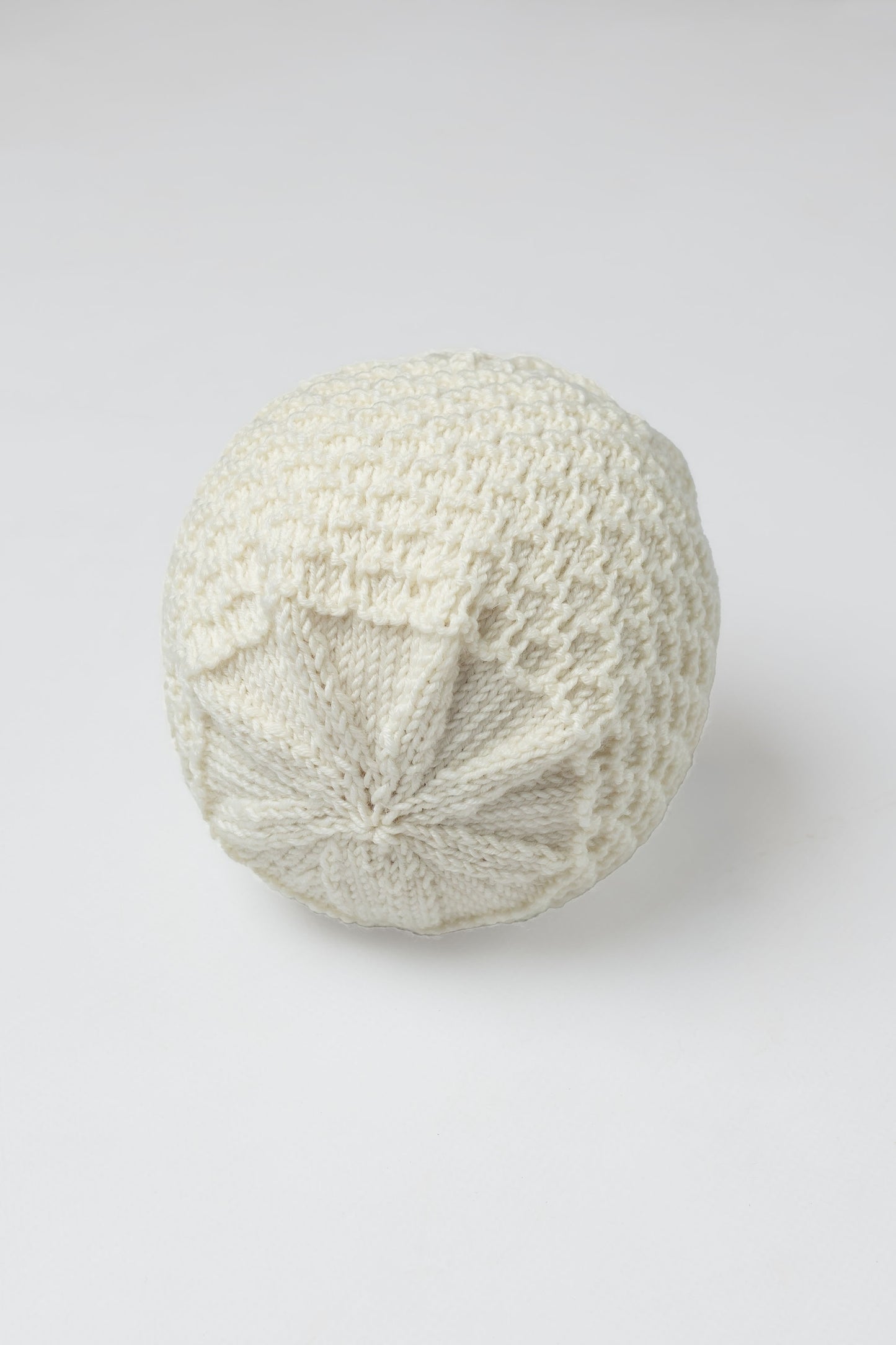 Touca em Tricot 100% Lã Merino