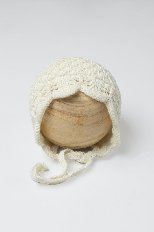 Touca em Tricot 100% Lã Merino