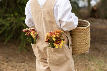 Beige dungarees