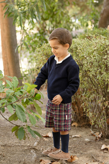 Christmas Checkered Shorts