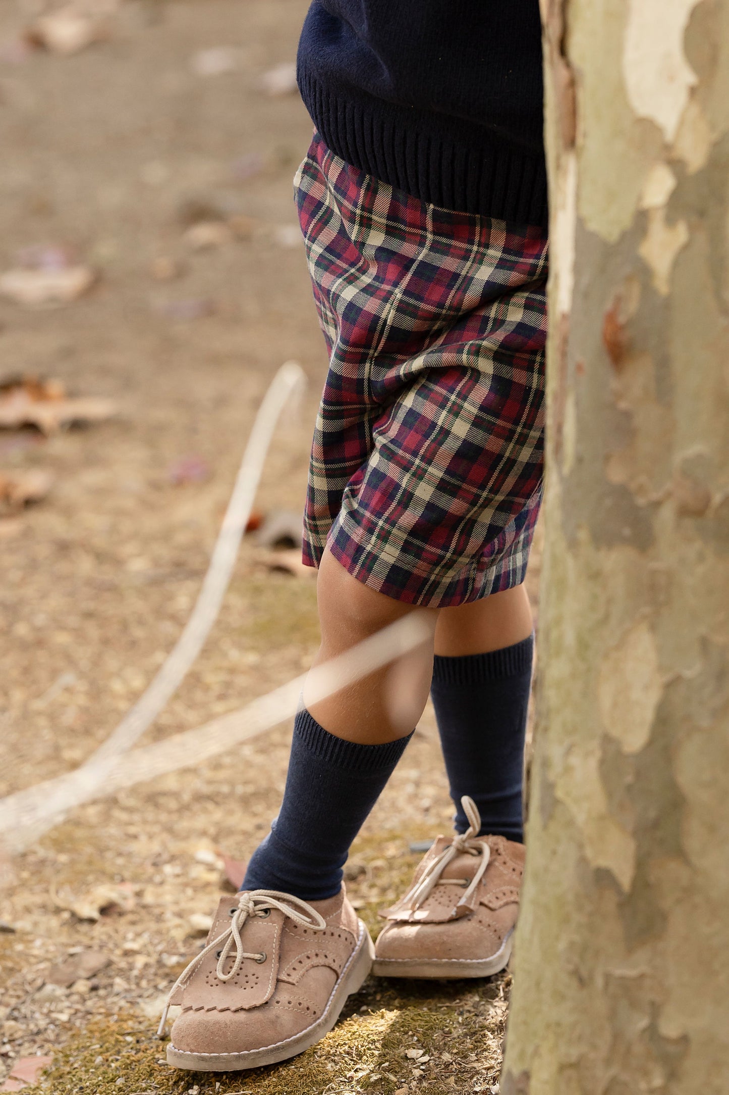 Christmas Checkered Shorts