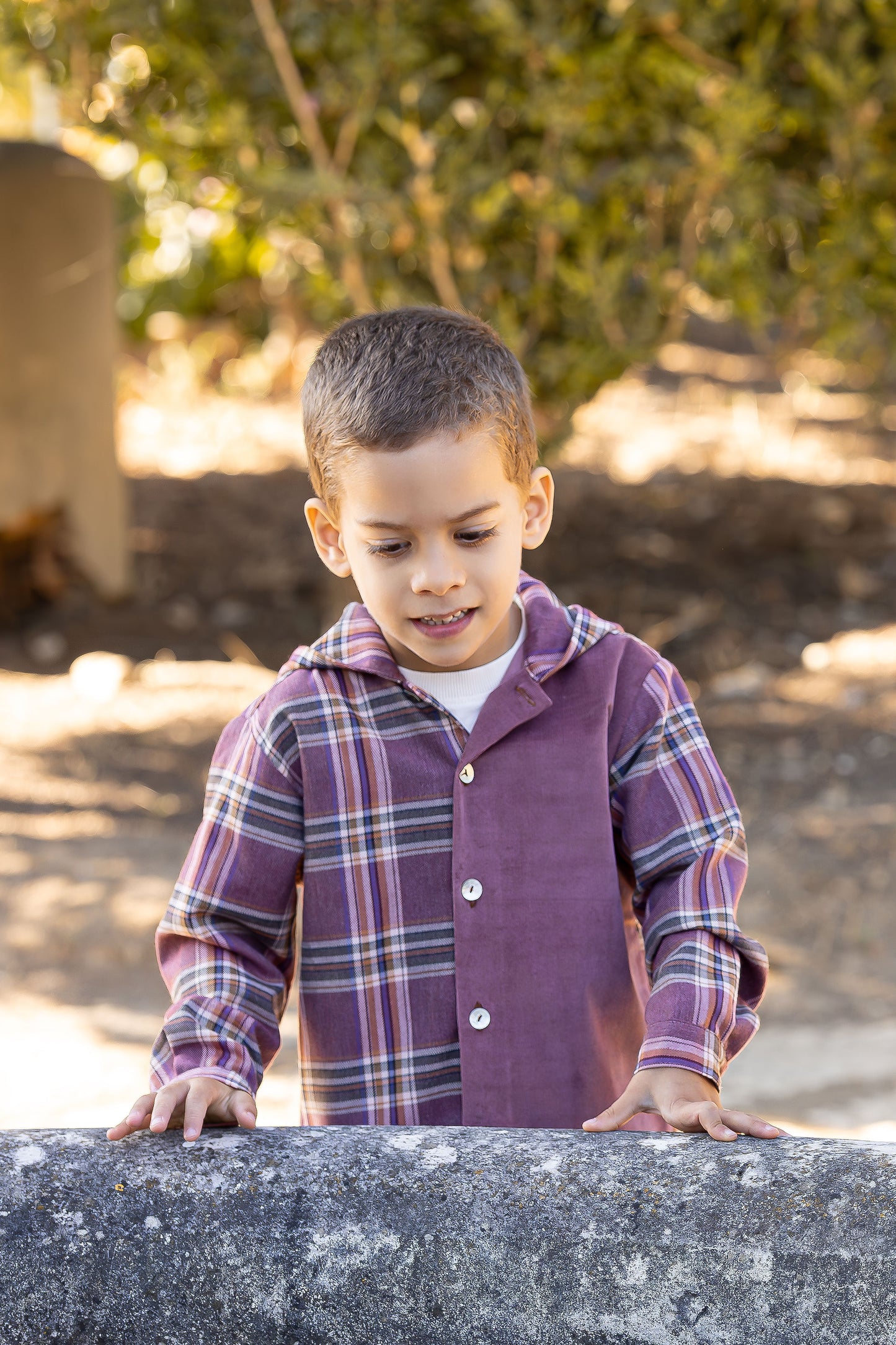 Camisa com capuz bordô