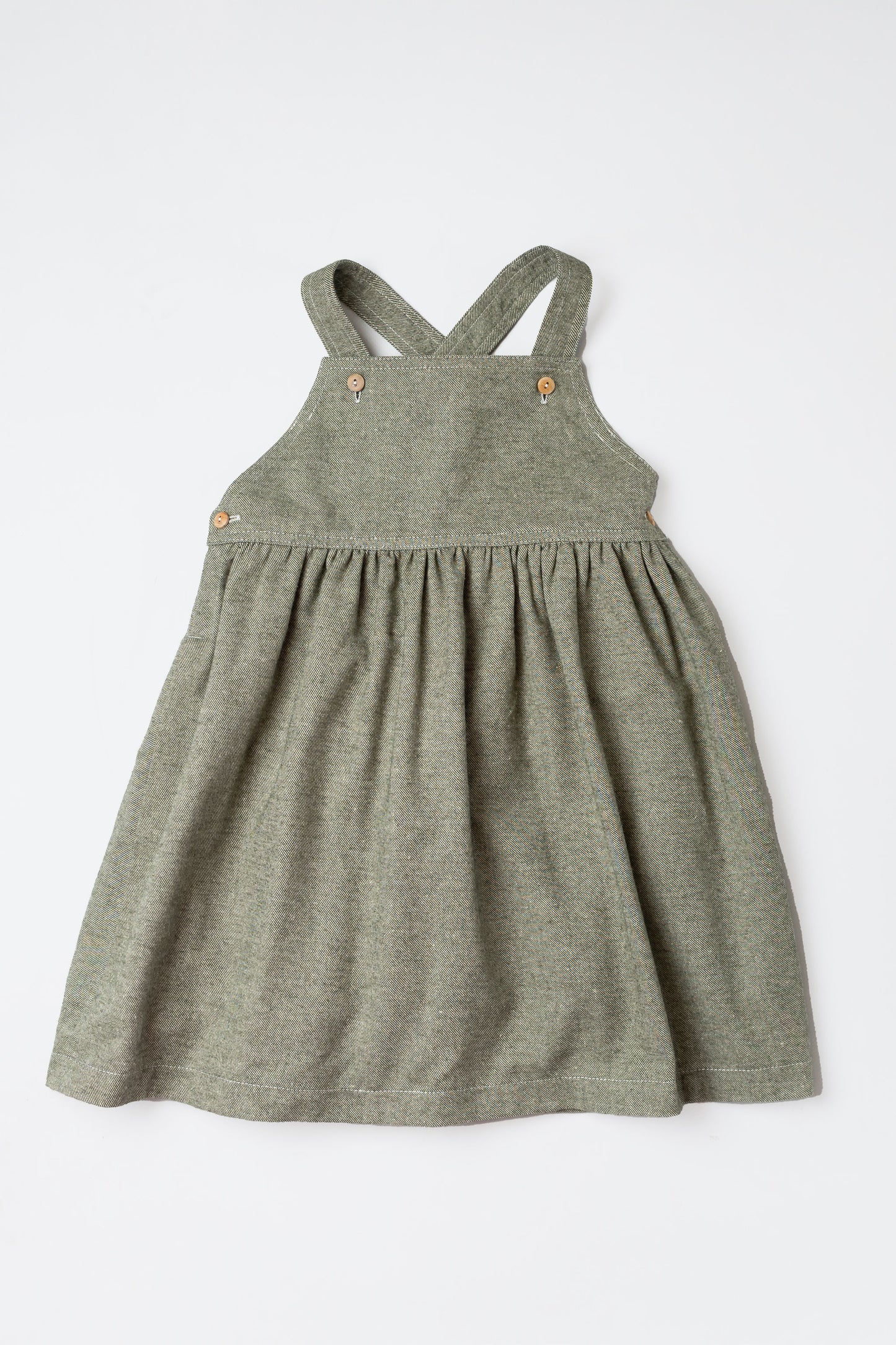 Green bib skirt